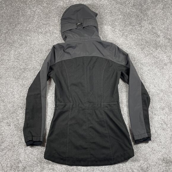 Kuhl Jacket Womens Extra Small Kondor Softshell Detachable Hood Wind Water Black - Picture 9 of 15